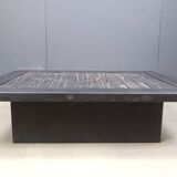 Brutalist stone coffee table, Made In belgium, 1960s