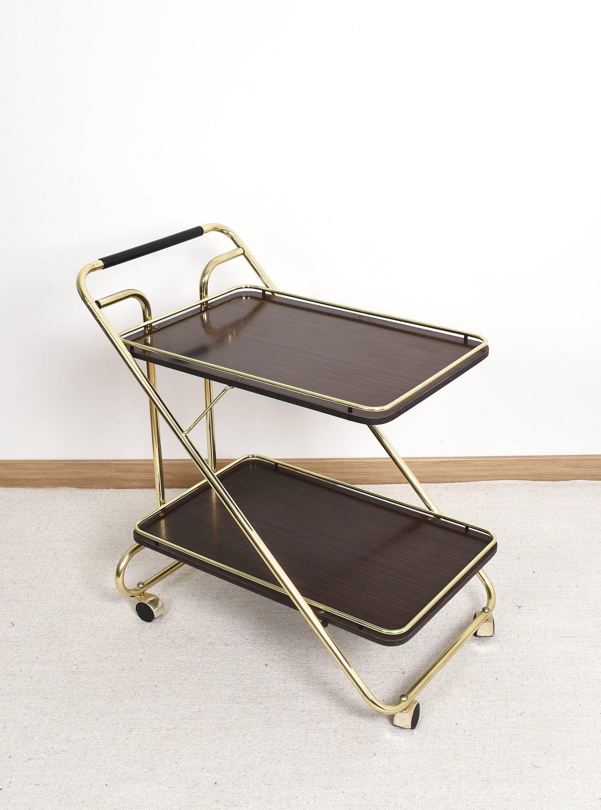 Trolley, bar service, folding table, in formica