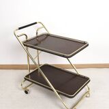 Trolley, bar service, folding table, in formica