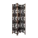 Dark brown rattan screen