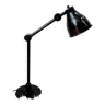 Lampe d'atelier au Design Indus en métal laqué noir Art Déco des années 30