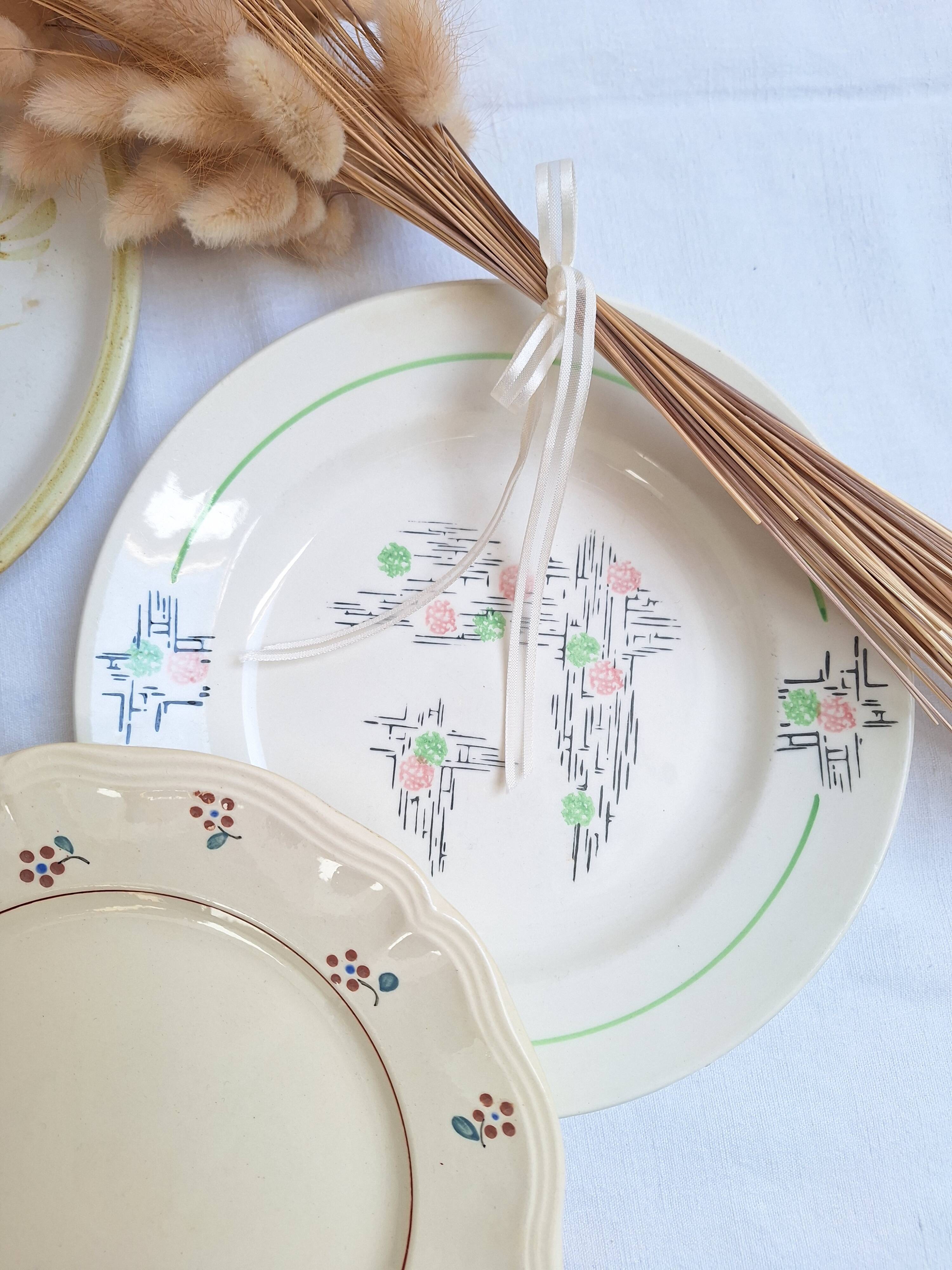 Henriot flat plates, Céranord, Sarreguemines Digoin