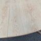 Table scandinave ovale extensible Baumann décapée en teck brut 240cm 1960