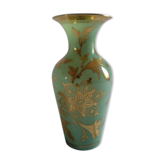 Old green opaline vase thatdon