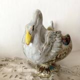 Molaroni planter, Pesaro, Italy, swans