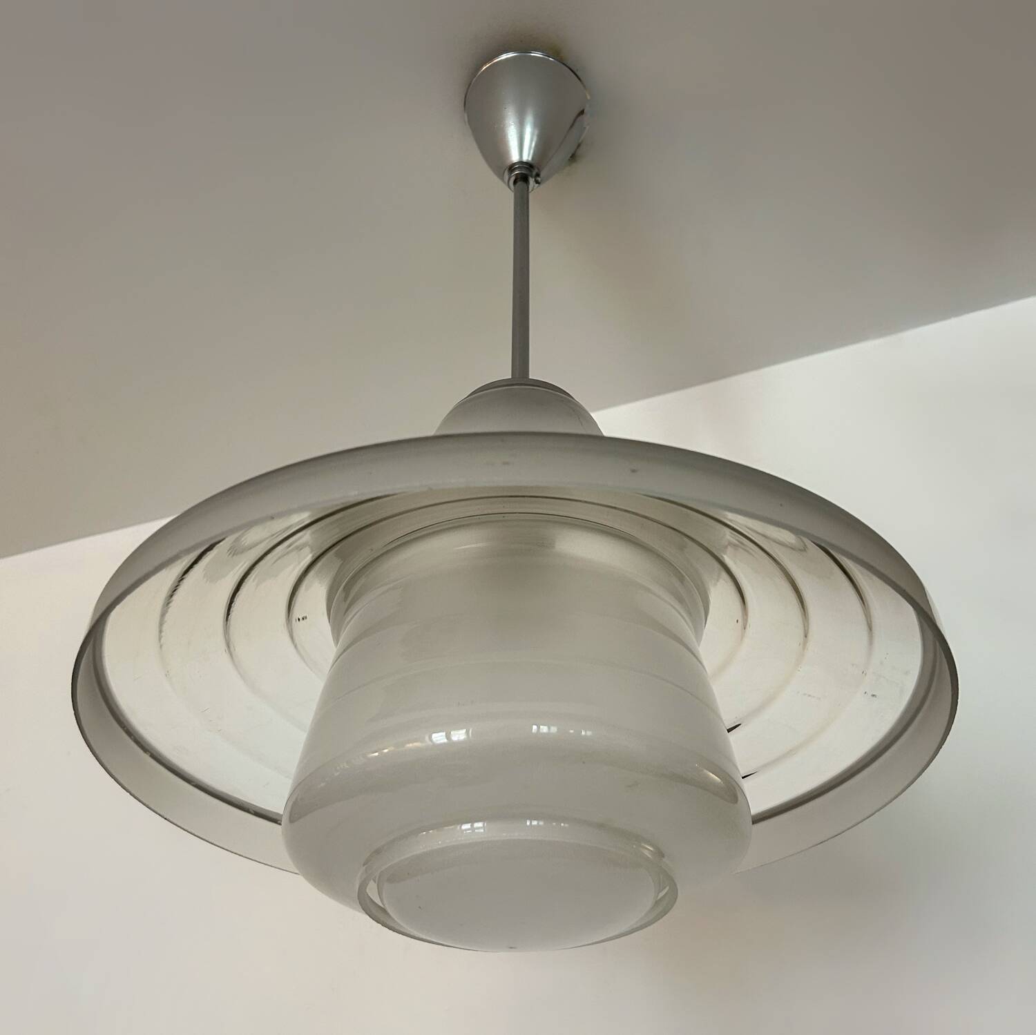 Bauhaus Adolph Meyer design chandelier from the 40s
