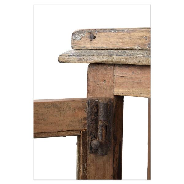 Buffet vitré en bois massif