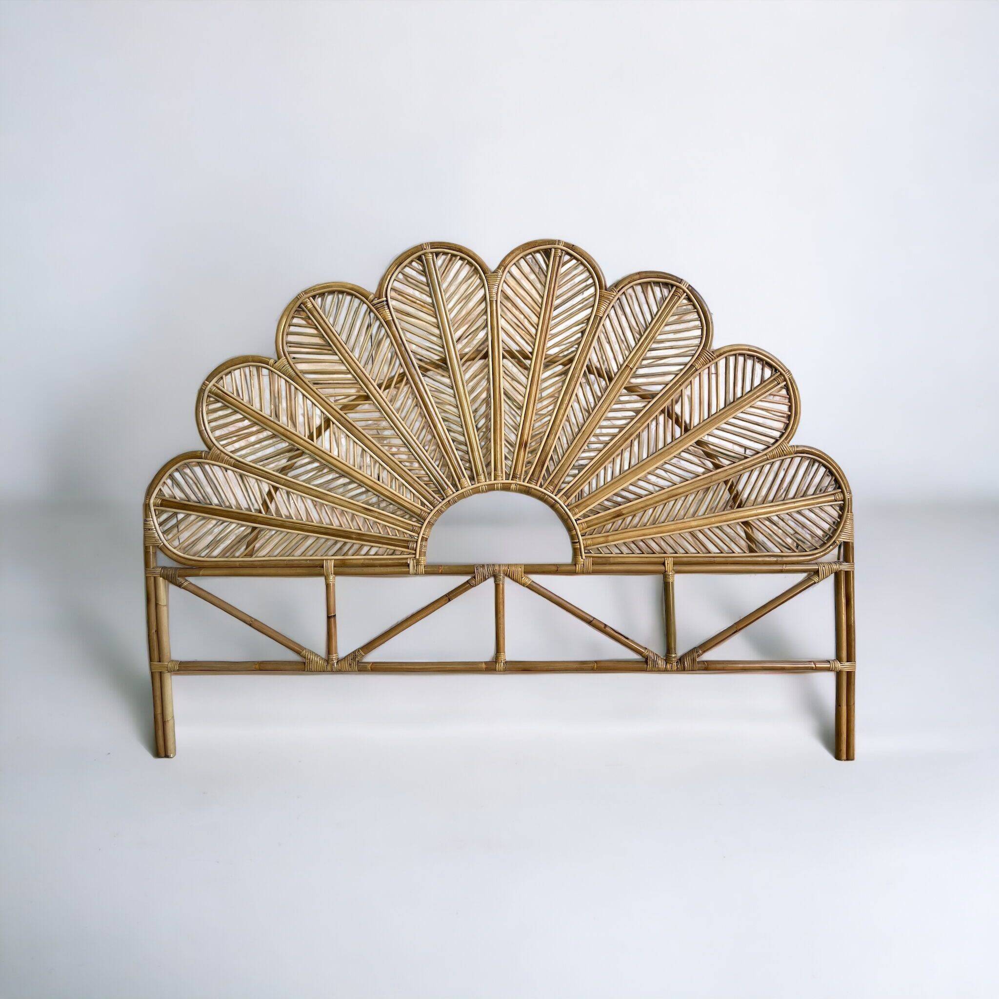 Handmade wicker headboard