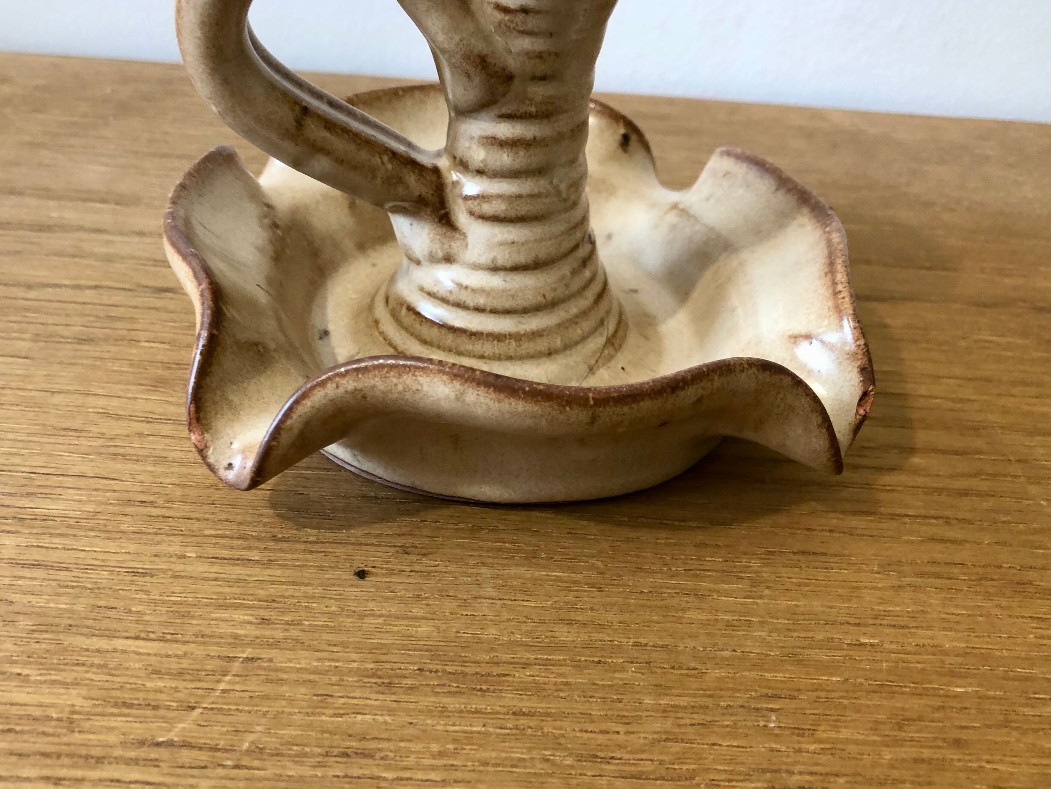 Sandstone ashtray candle holder