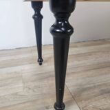 Mid Century Italian Dresser with Blue Glass Work and Four Drawers, 1960