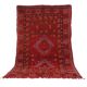 Red Vintage Moroccan Rug 192 x 321 cm - Berber Wool Rug - Handmade Rug Boho