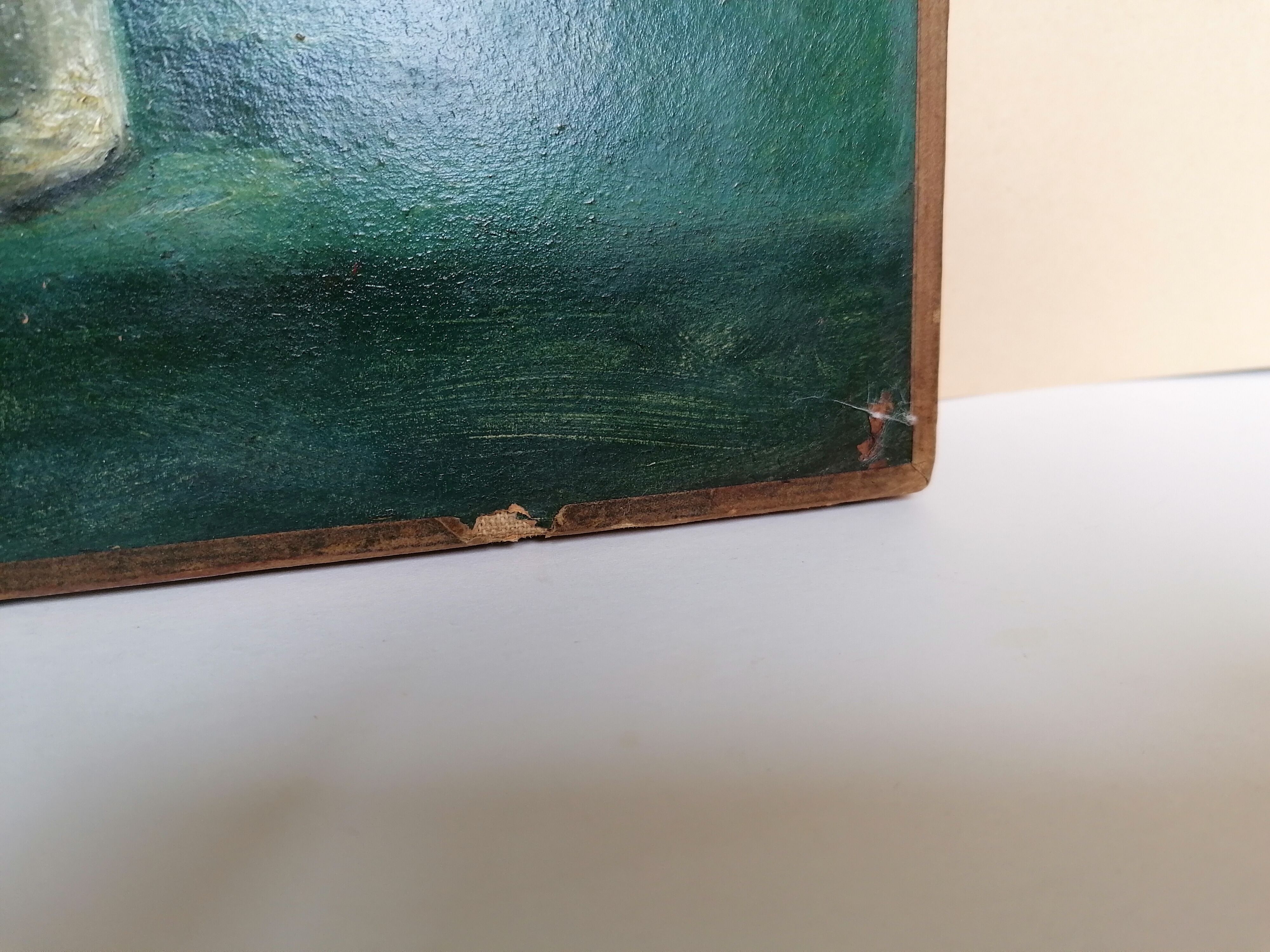 Old painting bouquet of flowers