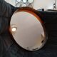 Vintage round wall mirror Syla 710, France 1970