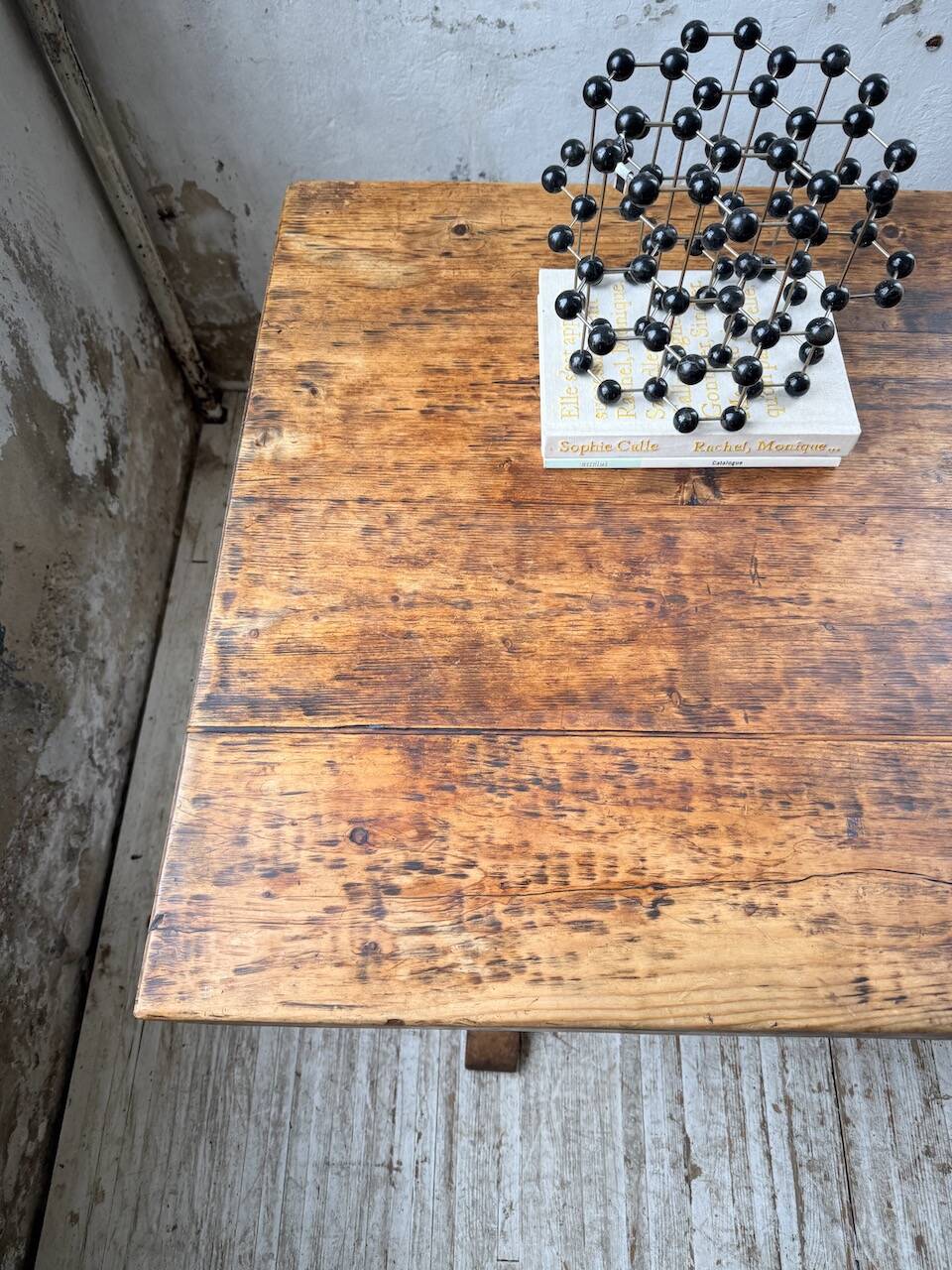 Monastery-style farmhouse table, pine, 210cm