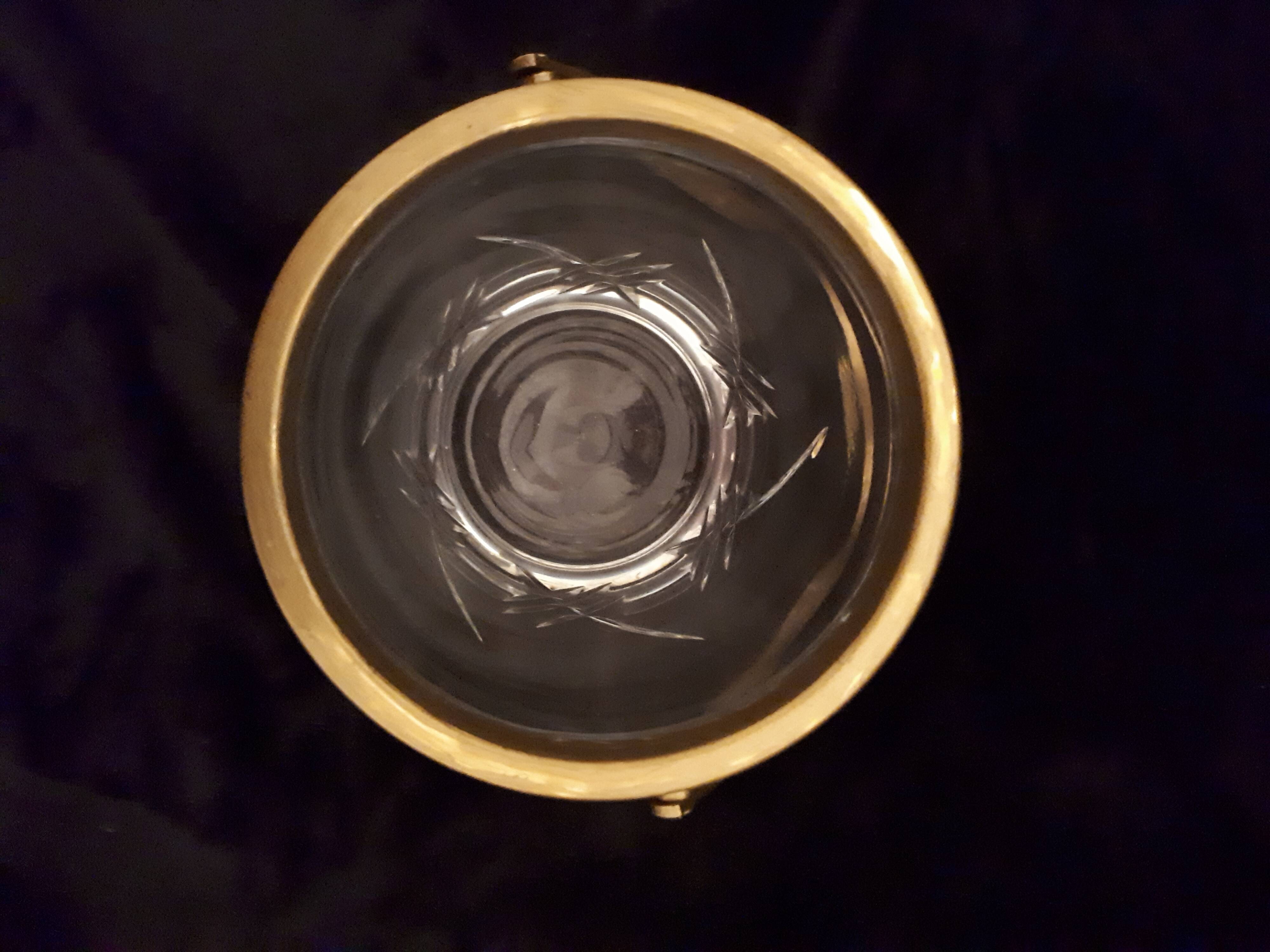 Vintage gold ice bucket