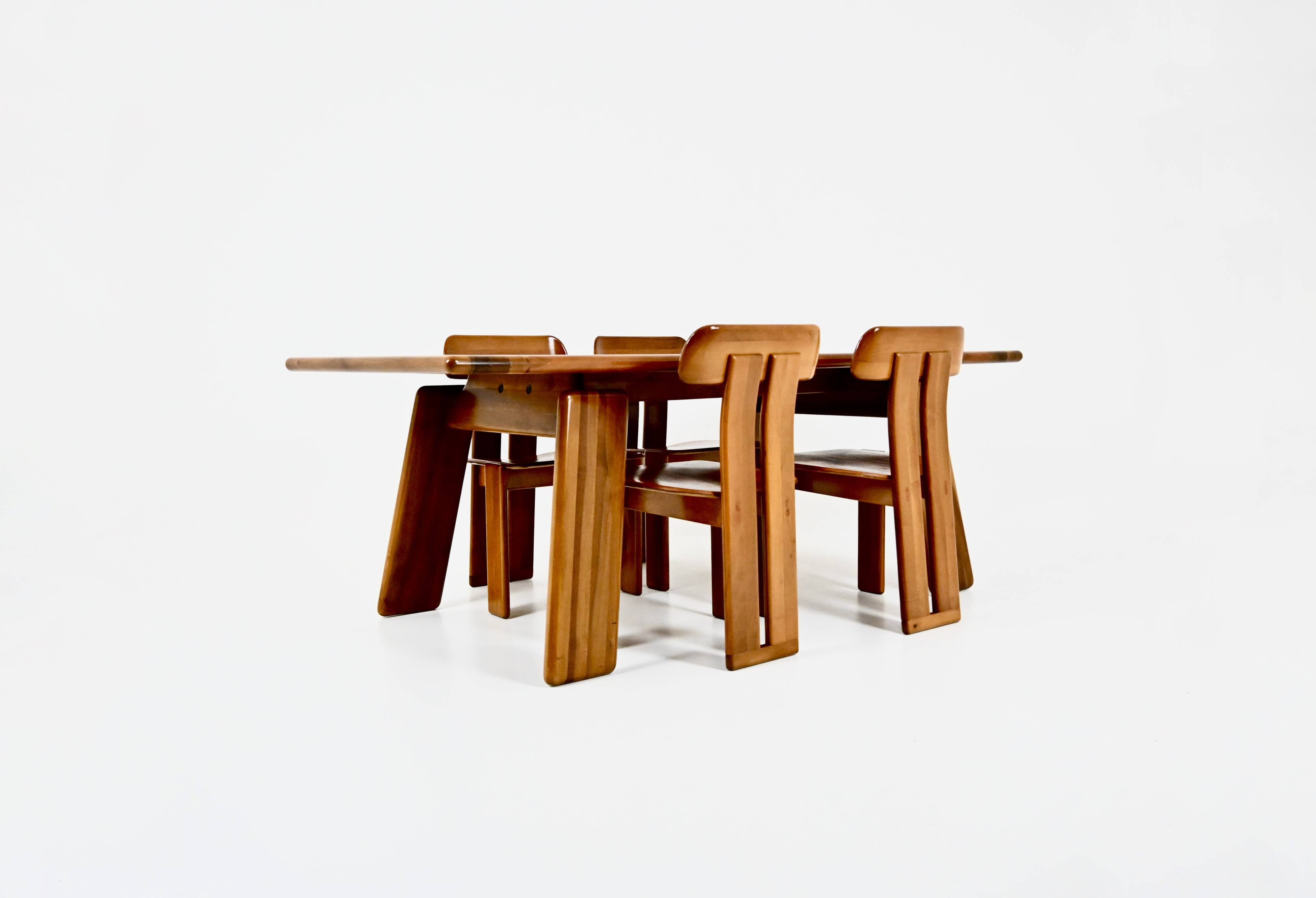 Sapporo dining room set by Mario Marenco for Mobilgirgi, 1970s