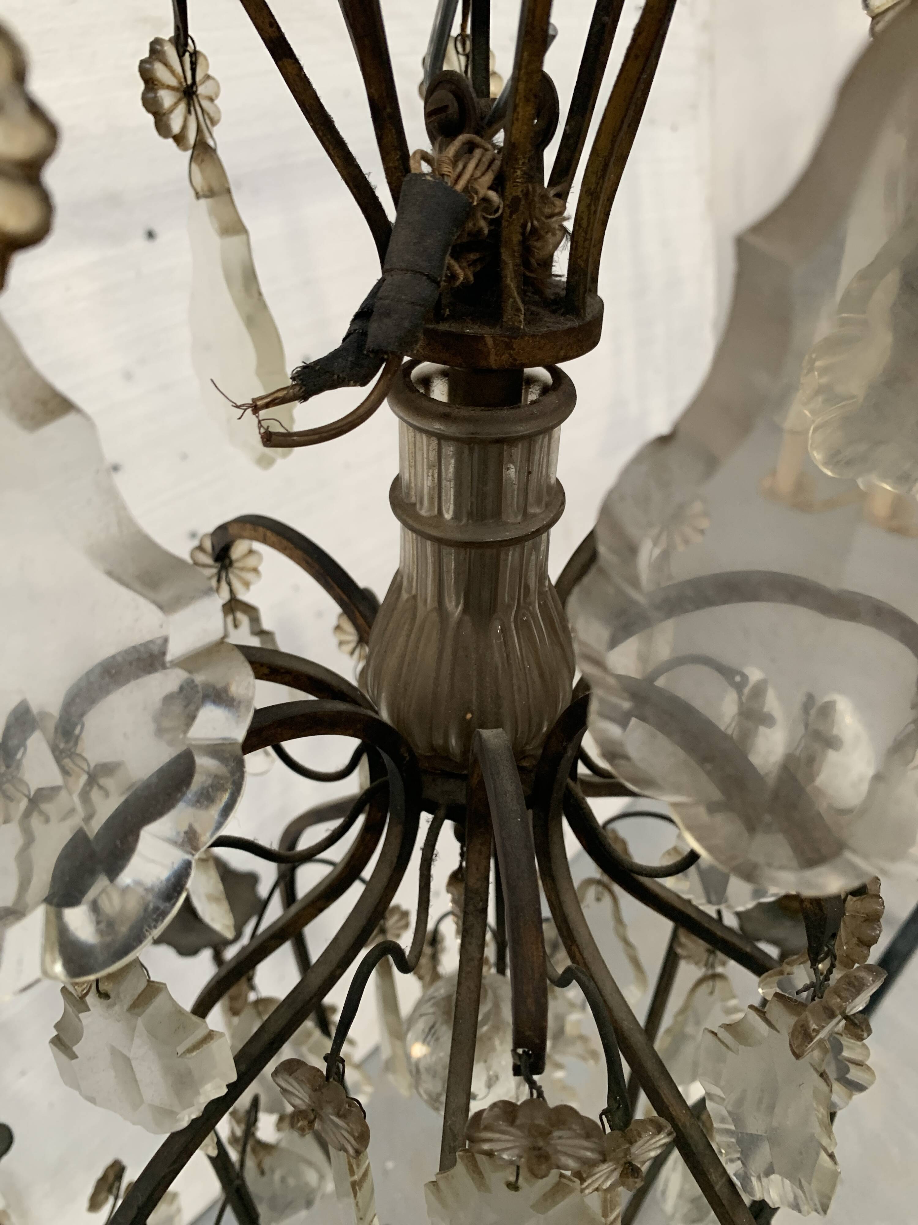 Louis XV style cage chandelier 20th century pendant chandelier