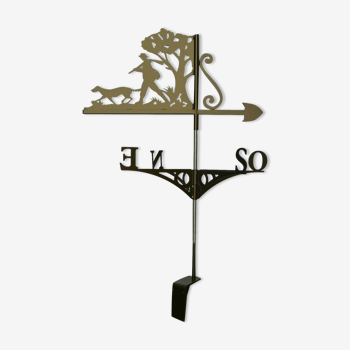 iron weather vane with a hunter