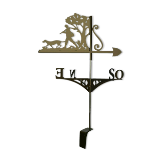 iron weather vane with a hunter