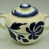 A teapot and sugar set by saline Thebes deco vinatage séventies collect.