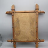 Antique bamboo mirror 37x43cm