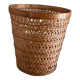 Flat rattan basket