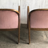 Art Deco Style Armchairs, 1950s, Set of 2