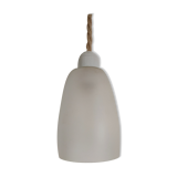 Old opaque glass hand lamp