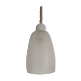 Old opaque glass hand lamp