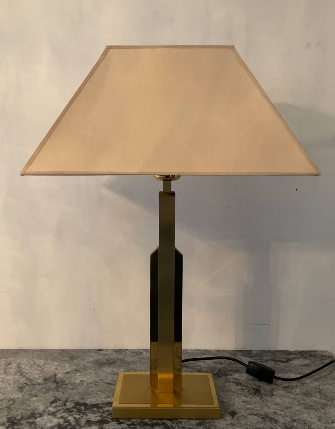 Lampe Deknudt en laiton style Hollywood Regency des années 70