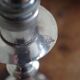 Silver metal candlestick lamp