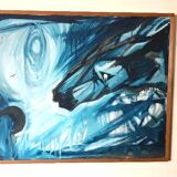 Abstract painting 1985 Jack Friling - oil on canvas