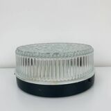 Round molded glass wall light from the 50s, ceiling light