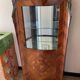 Silversmith showcase Louis XV style marquetry rosewood top marble