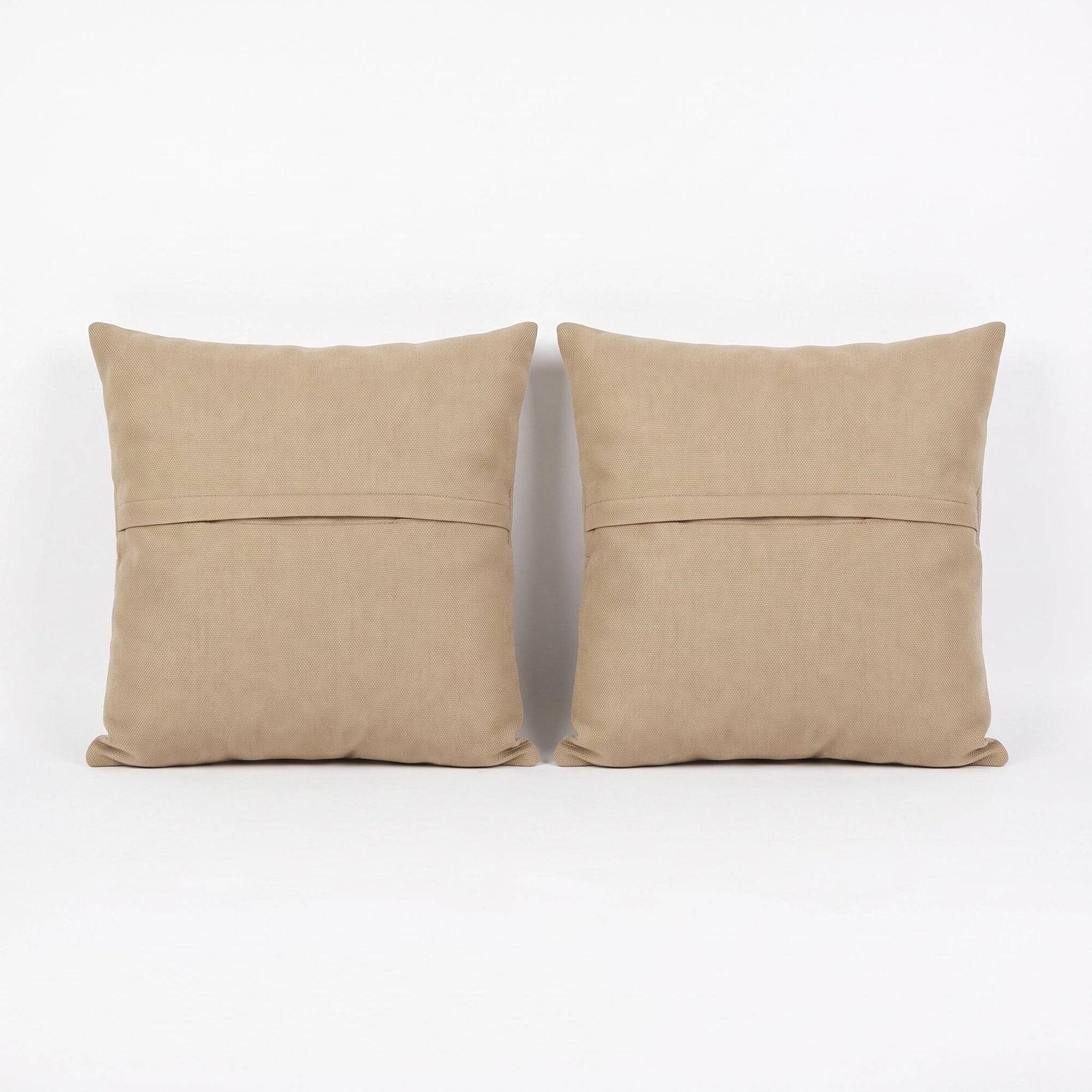 Set of 2 vintage kilim cushion covers 51x51 cm