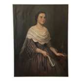 Portrait of an elegant Spanish woman.