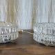 Ceiling light or wall light in moulded glass - 70s