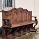 Exceptional gilded display bench.
