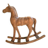Handcrafted vintage rocking horse