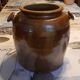 Enamelled terracotta jar