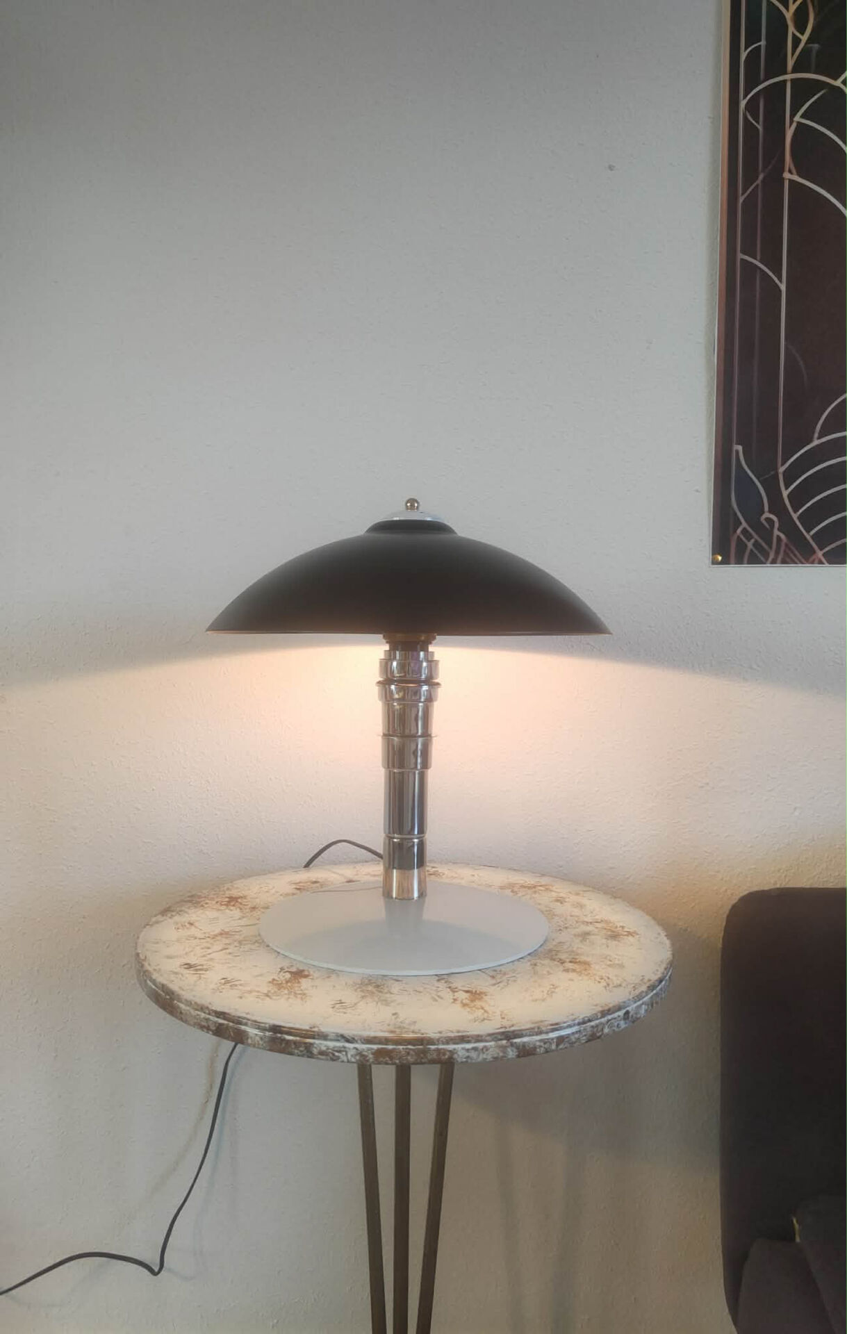 Vintage lamp 1980s Bauhaus style