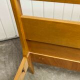 Pair of 1960 Scandinavian twin beds in solid beech
