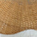 Lustre en rotin, vintage