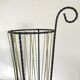 Vintage umbrella door in wrought iron and scoubidou 60s