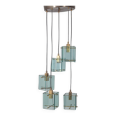 Lampadario vintage anni 60 in vetro design studio zeroquattro