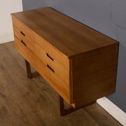 Restored teak retro uniflex 1960s chest of drawers sideboard q range by gunther hoffstead