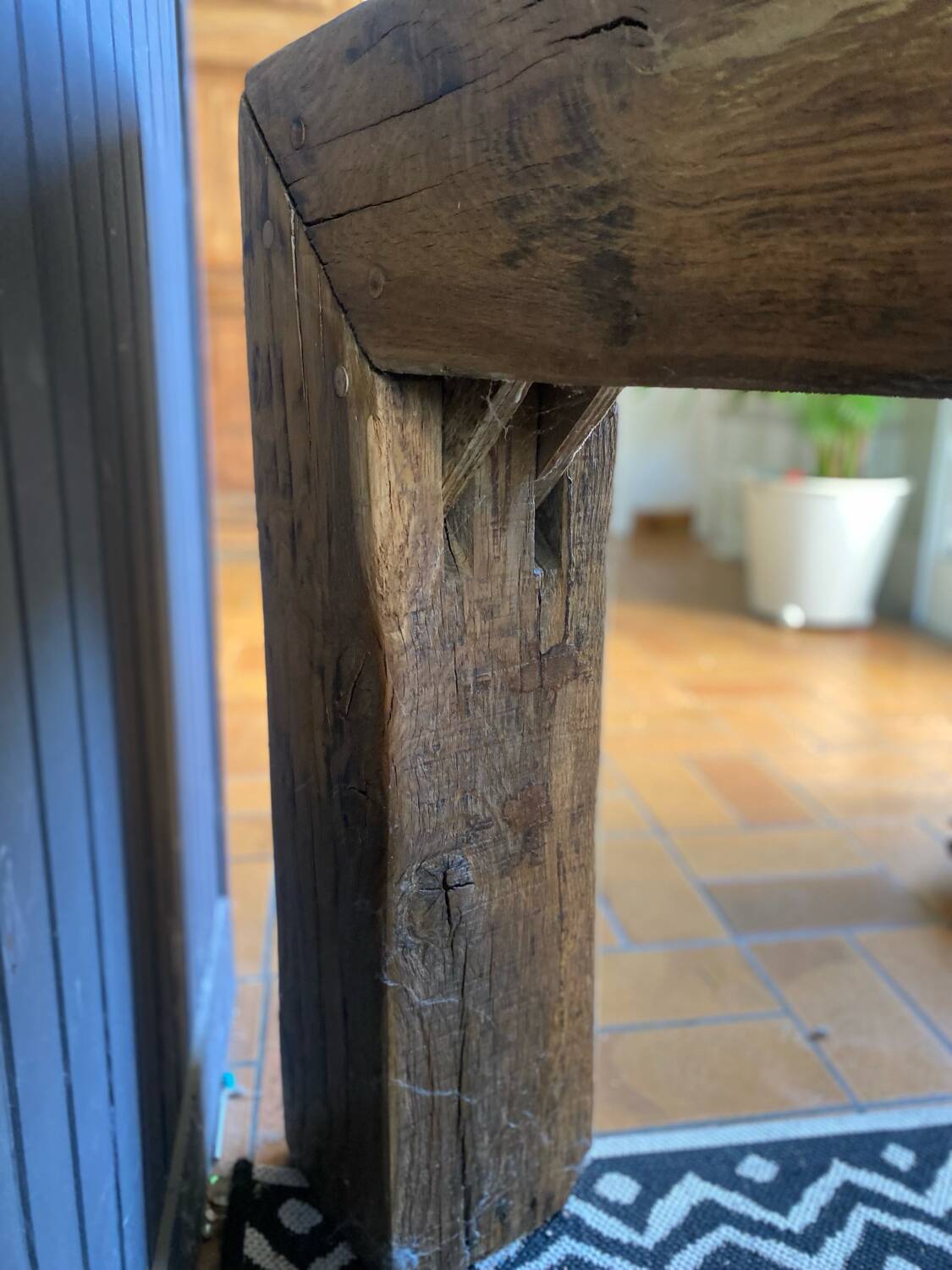 Console chêne massif