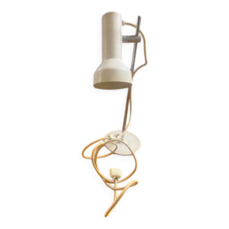 70s lamp, spotlight on white mat