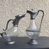 Set of wine decanters