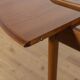 Table à manger ronde danoise vintage en teck, 1970s